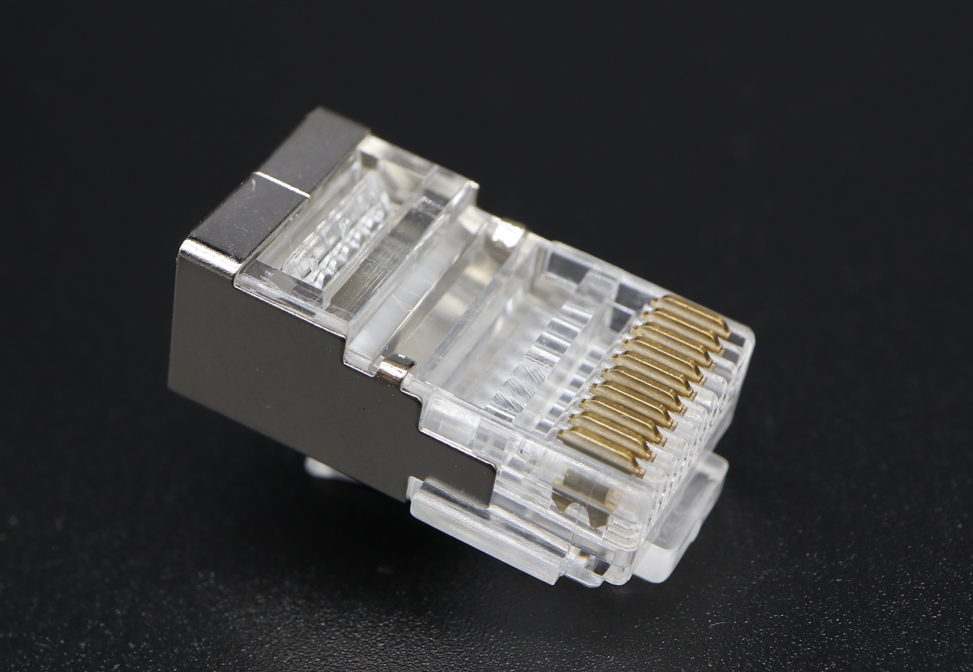 P10-K11 RJ48 Modular Plug 10P10C-R Half - Shielded - Right key