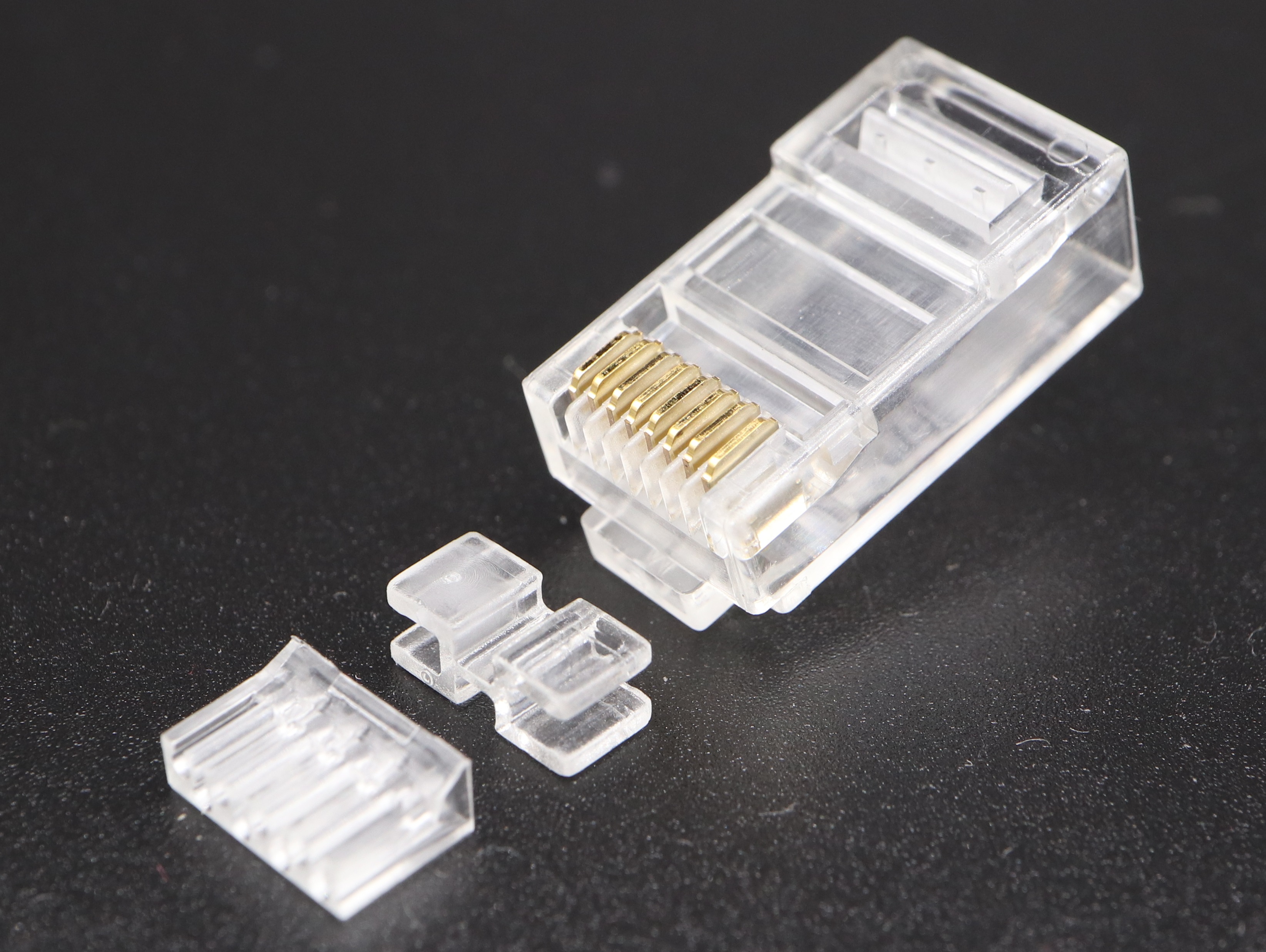 P8-032-2 RJ45 Modular Plug Cat.6 8P8C-F 2 Rows with divider and load bar UTP - Arc