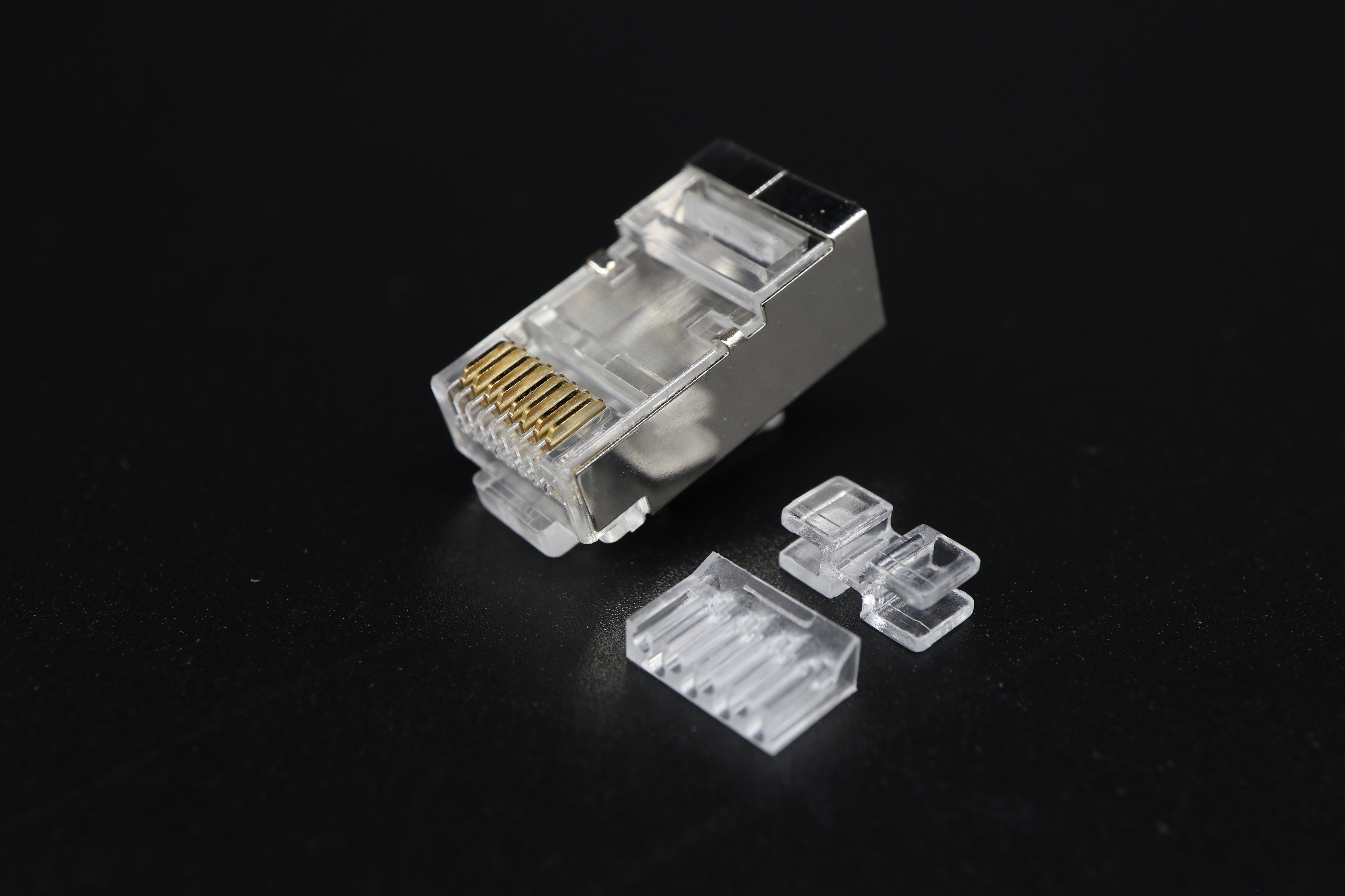 P8-035 RJ45 Modular Plug Cat.6 Shielded 2 Rows 8P8C-F